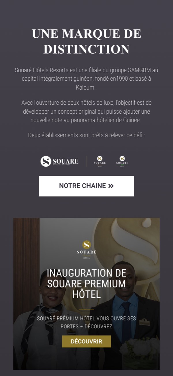 Souaré Hotels — La chaîne